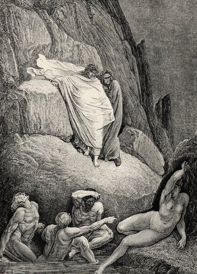 Illustration für Die Göttliche Komödie - Hölle von Dante von Gustave Dore