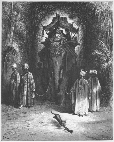 Die Ratte und der Elefant - aus "Fabeln" von Jean de La Fontaine von Gustave Dore
