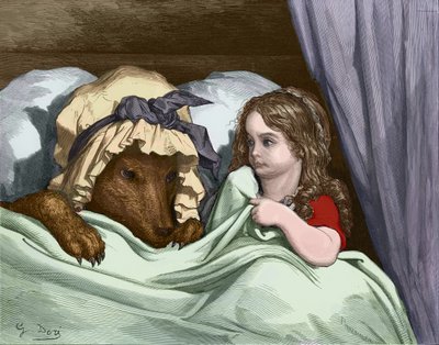 Rotkäppchen (Stich) von Gustave Dore