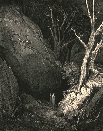 Vorwärts bewegte er sich, ich folgte seinen Schritten, um 1890 von Gustave Dore