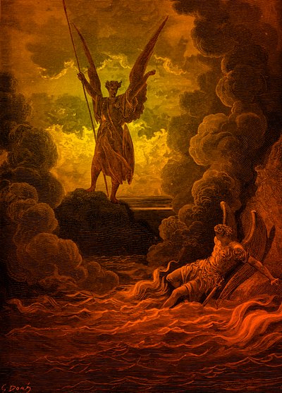 Das verlorene Paradies: Satan und Beelzebub von Doré von Gustave Dore