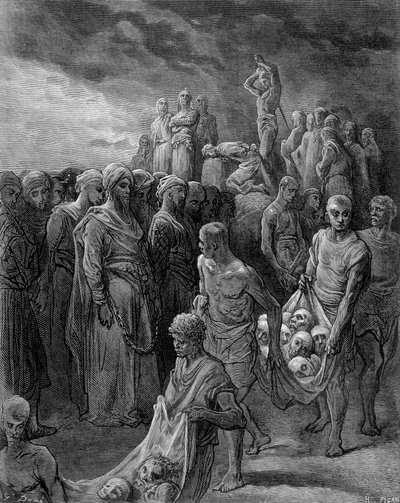 Richard ließ die Gefangenen hinrichten - Gravur von Gustave Doré von Gustave Dore