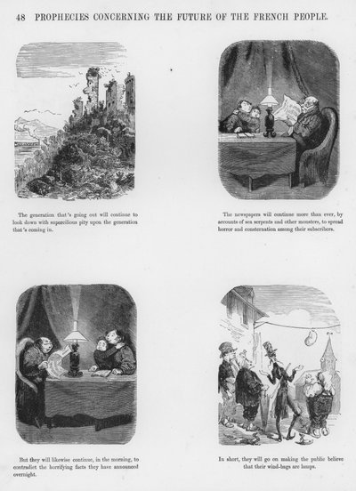 Humorvolle und groteske Skizzen von Gustave Doré (Gravur) von Gustave Dore
