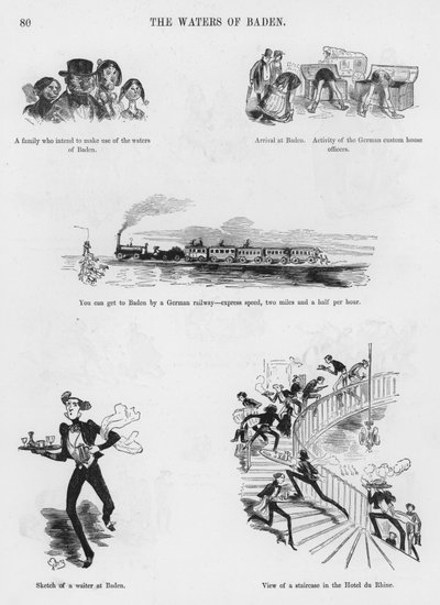 Humorvolle und groteske Skizzen von Gustave Doré (Gravur) von Gustave Dore