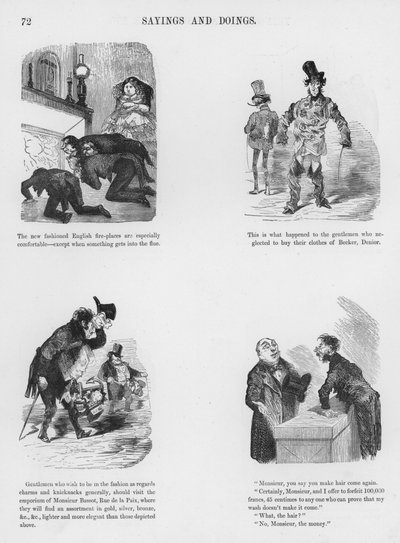 Humorvolle und groteske Skizzen von Gustave Doré (Gravur) von Gustave Dore