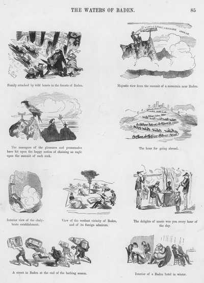 Humorvolle und groteske Skizzen von Gustave Doré (Gravur) von Gustave Dore