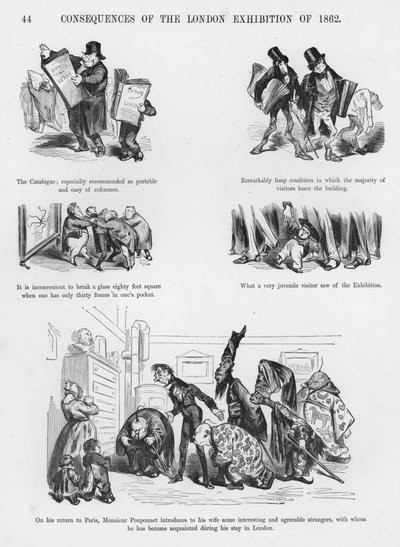 Humorvolle und groteske Skizzen von Gustave Doré (Gravur) von Gustave Dore