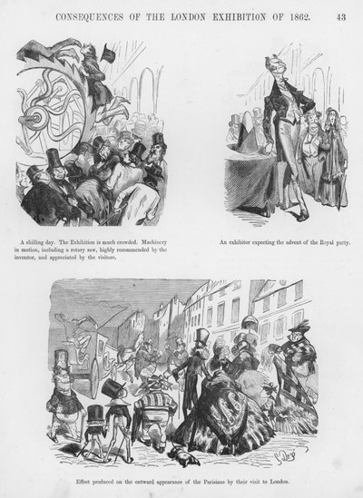 Humorvolle und groteske Skizzen von Gustave Doré (Gravur) von Gustave Dore
