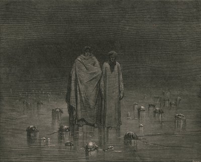 Achte gut darauf, dass deine Sohlen nicht auf die Köpfe deiner armen Brüder treten, um 1890 von Gustave Dore