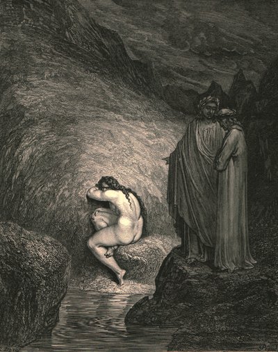 Das ist die alte Seele der elenden Myrrha, um 1890 von Gustave Dore