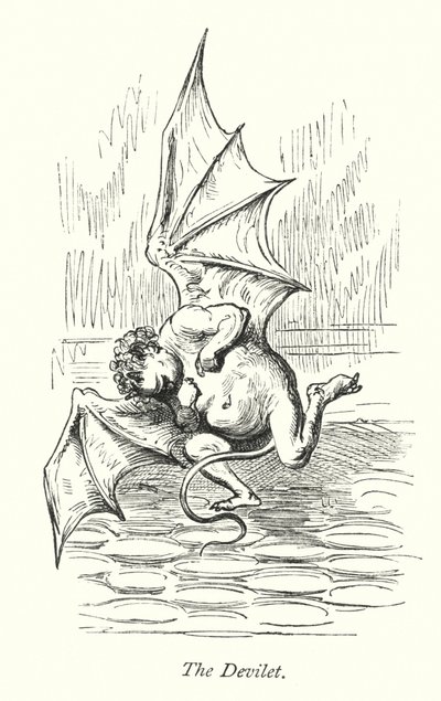 Der kleine Teufel (Gravur) von Gustave Dore