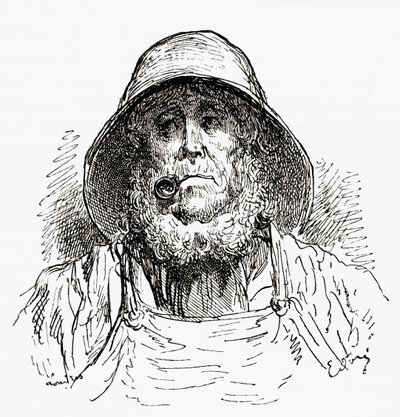 Der Marseiller Seemann, nach einer Zeichnung von Gustave Dore. Aus Leben und Erinnerungen von Gustave Dore, veröffentlicht 1885. von Gustave Dore
