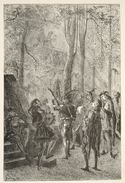 Die Freuden der Hochzeit von Sir Gareth, aus Geschichten der Tage von König Artus von Charles Henry Hanson, veröffentlicht 1898 von Gustave Dore