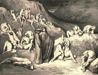 Die Kruste kam in Flocken von unten heraus, um 1890 von Gustave Dore