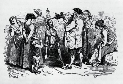 Die Einweihung von Don Quixote, illustriert von Gustave Doré von Gustave Dore