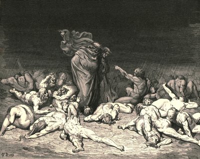 Deine Stadt, bis zum Rand mit Neid gefüllt, ca. 1890 von Gustave Dore
