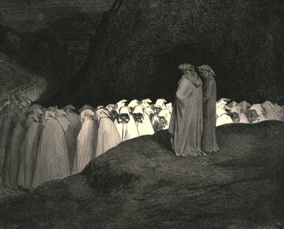 Toskaner...verschmähe nicht, uns zu belehren, wer du bist, ca. 1890 von Gustave Dore