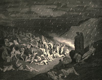 Unaufhörlich war das Spiel der elenden Hände, um 1890 von Gustave Dore