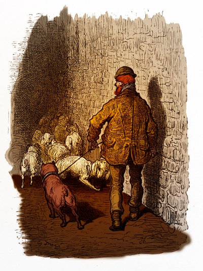 Londoner Docks im viktorianischen Zeitalter (Stich) von Gustave Dore
