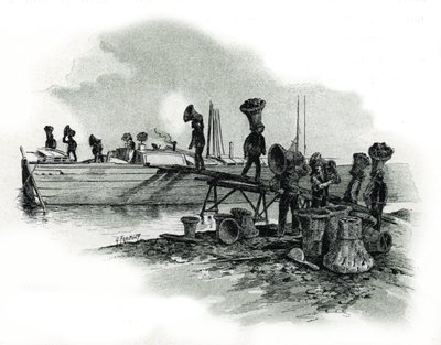 Kohlearbeiter in den Schmieden von Ivry-sur-Seine von Gustave Fraipont