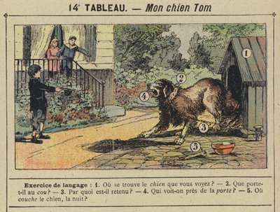 Mein Hund Tom (Farblithografie) von Gustave Fraipont