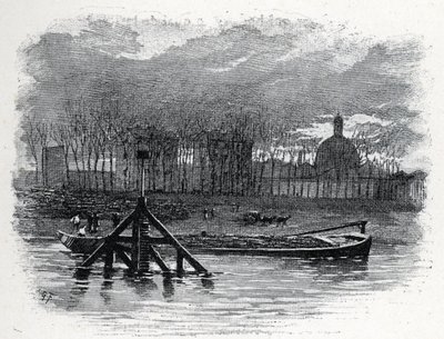Ansicht des Wasserkrans von Quai d
