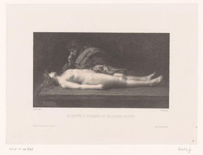 Levit von Ephraim und seine tote Frau von Gustave Fuchs