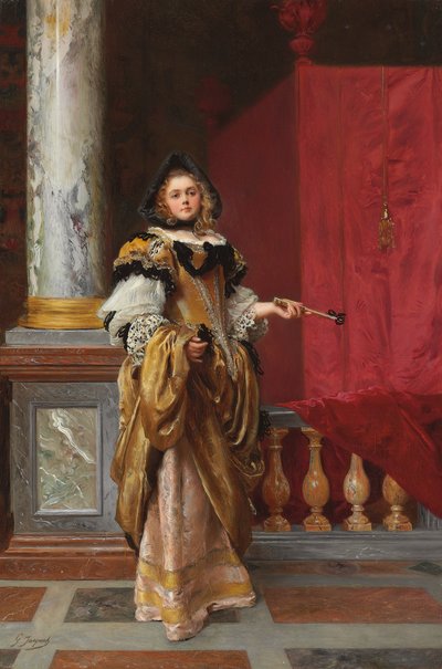 Ankunft beim Ball von Gustave Jacquet