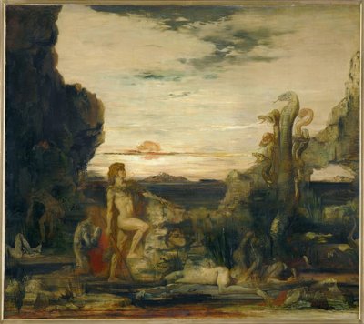 Herkules und die Hydra von Lerna von Gustave Moreau