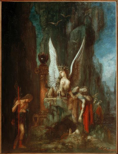 Ödipus der Reisende oder Die Gleichheit vor dem Tod von Gustave Moreau