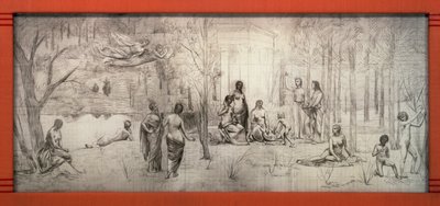 Jugendstilrahmen für Pierre Puvis de Chavannes