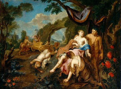 Bacchus und Ariadne, ca. 1725 von Gustavus Hesselius