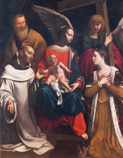 Heilige Familie mit St. Bruno und St. Elisabeth oder Reinigung von Guy Francois