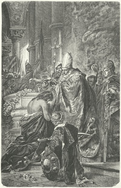 Die Taufe von Stephan I. von Ungarn von Gyula Benczúr