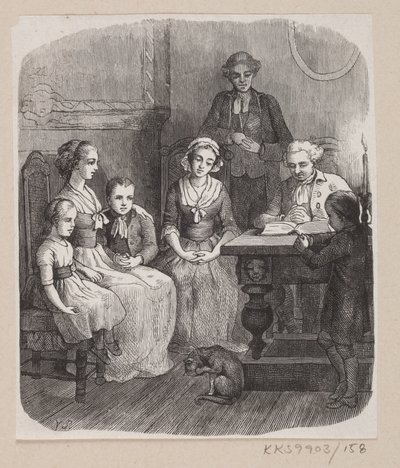 Illustration zu "Alt paa sin rette Plads" in H.C. Andersen, "Märchen und Geschichten", Band 2 von H.P. Hansen
