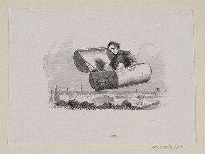Illustration zu "Der fliegende Koffer" in H.C. Andersen, "Märchen und Geschichten", Band 1 von H.P. Hansen