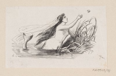 Illustration zu "Die kleine Meerjungfrau" in H.C. Andersen, "Märchen und Geschichten", Band 1 von H.P. Hansen