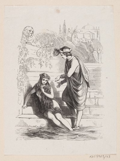 Illustration zu "Die kleine Meerjungfrau" in H.C. Andersen, "Märchen und Geschichten", Band 1 von H.P. Hansen