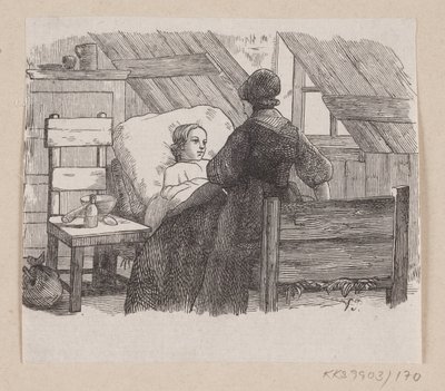 Illustration zu "Fünf aus einer Erbsenschote" in H.C. Andersen, "Märchen und Geschichten", Band 2 von H.P. Hansen