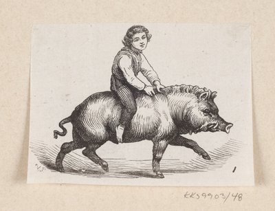 Illustration zu "Das Metallferkel" in H.C. Andersen, "Märchen und Geschichten", Band 1 von H.P. Hansen