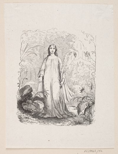 Illustration zu "Der Garten des Paradieses" in H.C. Andersen, "Märchen und Geschichten", Band 1 von H.P. Hansen