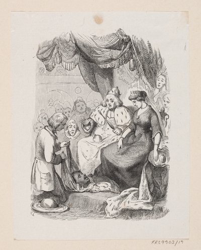 Illustration zu "Reisekammeraten" in H.C. Andersen, "Märchen und Geschichten", Band 1 von H.P. Hansen