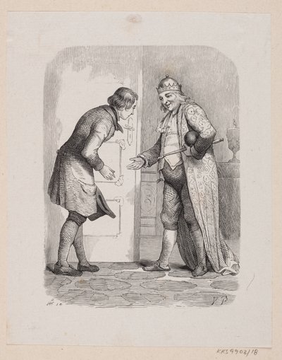 Illustration zu "Reisekammeraten" in H.C. Andersen, "Eventyr og Historier", Band 1 von H.P. Hansen