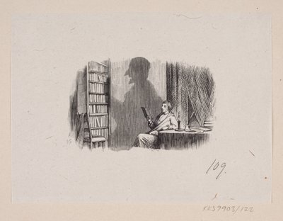 Illustration zu "Skyggen" in H.C. Andersen, "Eventyr og Historier", Band 2 von H.P. Hansen