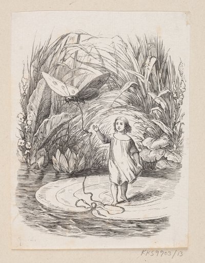 Illustration zu "Däumelinchen" in H.C. Andersen, "Märchen und Geschichten", Band 1 von H.P. Hansen