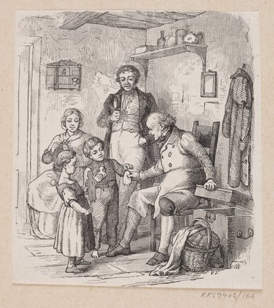 Illustration zu "Unter dem Weidenbaum" in H.C. Andersen, "Märchen und Geschichten", Band 2 von H.P. Hansen