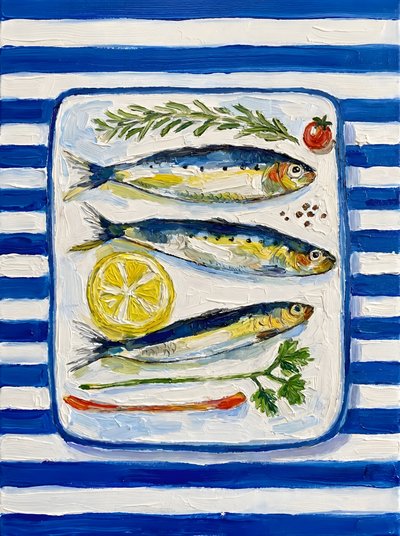 Frische Sardinen Blaue Streifen von HUGO