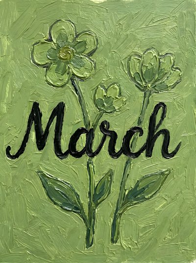 Grüne Märzblumen von HUGO