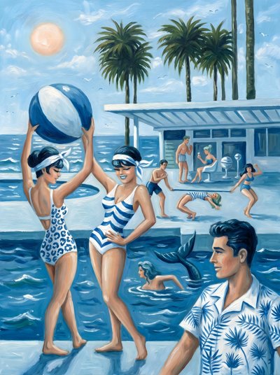 Retro Poolspaß von HUGO