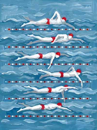 Schwimmer in Bewegung von HUGO